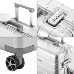 CarryOn Kofferset ULD - Luxe Aluminium Handbagage Koffer 55cm + 76cm Grote Reiskoffer - Dubbel TSA Slot - Zilver -Bagage24 Winkel 1200x1200 146