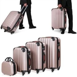 Monzana Hardcase Kofferset 4 Delig - Baseline Beautycase/M/L/XL - Rosé 25 Monzana Hardcase Kofferset 4 Delig - Baseline Beautycase/M/L/XL - Rosé -Bagage24 Winkel 1200x1200 307