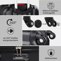 Monzana Hard Case Koffer Baseline XL Zwart -Bagage24 Winkel 1200x1200 399