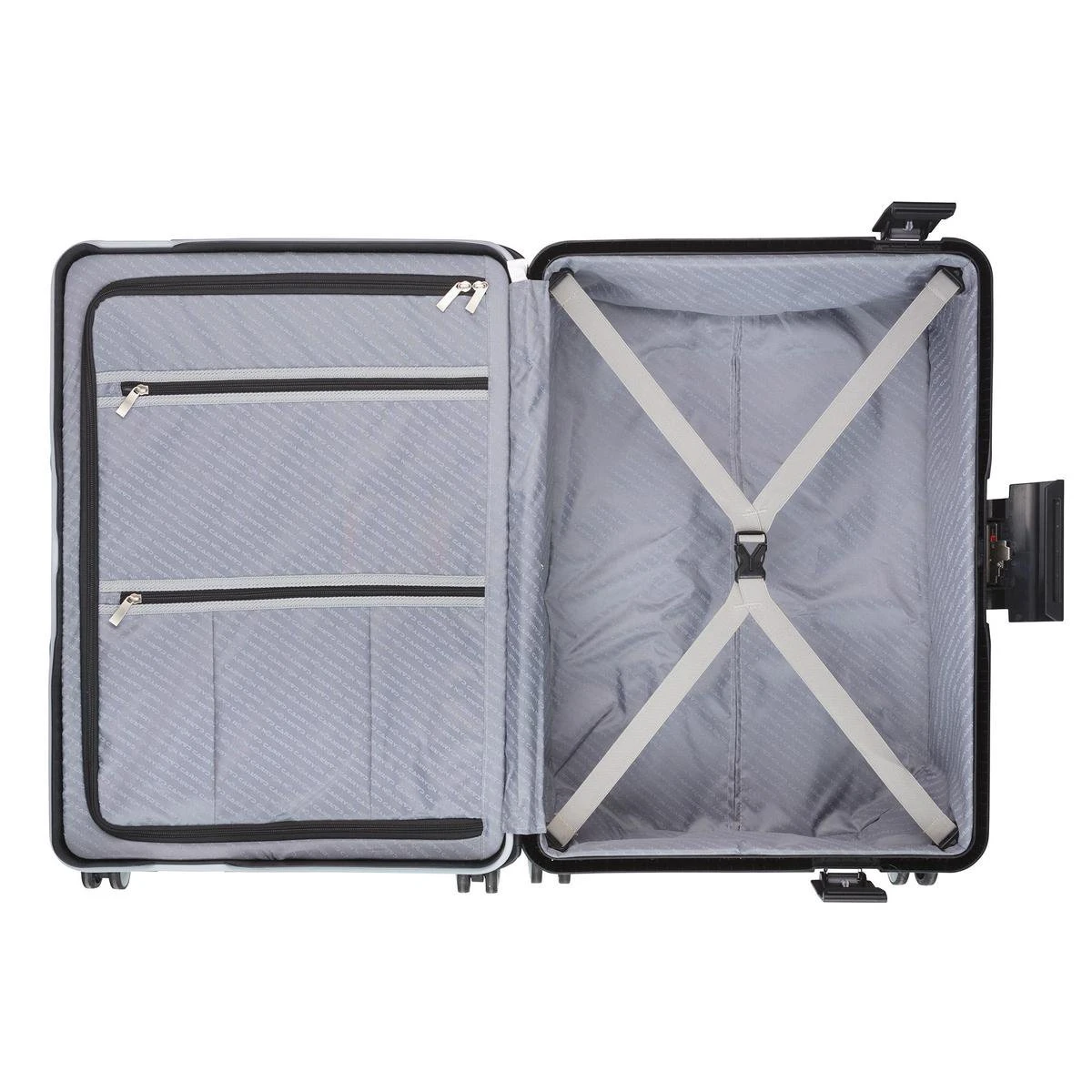 CarryOn Steward TSA Reiskoffer - 65cm Trolley Met Kliksloten - Dubbele Wielen - Zwart 6 CarryOn Steward TSA Reiskoffer - 65cm Trolley Met Kliksloten - Dubbele Wielen - Zwart - Afbeelding 4