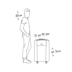 Decent Basic-Line Large Trolley 73 Cm - Zwart -Bagage24 Winkel 1200x1200 493