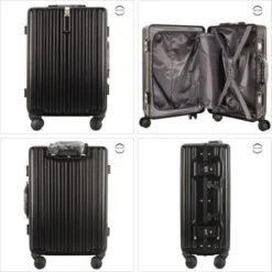 TOP AA Reis Kofferset - Trolleyset 3-delig Met TSA Slot Aluminum Frame, Kleine Cabine En Groot, ABS Luggage, (20+24+28 Inches 3 Pc Set), Roze/pink -Bagage24 Winkel 1200x1200 52