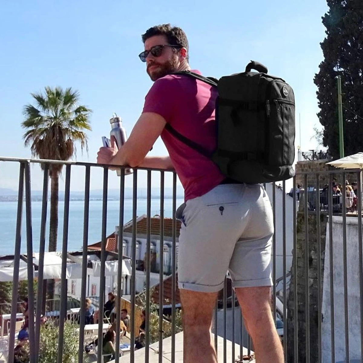 CabinMax Metz Reistas – Handbagage 20L – Rugzak – Schooltas - 40x25x20 Cm – Compact Backpack – Lichtgewicht – Khaki 9 CabinMax Metz Reistas – Handbagage 20L – Rugzak – Schooltas - 40x25x20 Cm – Compact Backpack – Lichtgewicht – Khaki - Afbeelding 7