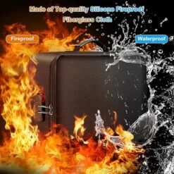 IBright Brandwerende Tas Voor Documenten - Waterdichte Organizer Reistas - Met Cijferslot - Zwart -Bagage24 Winkel 1200x1200 702