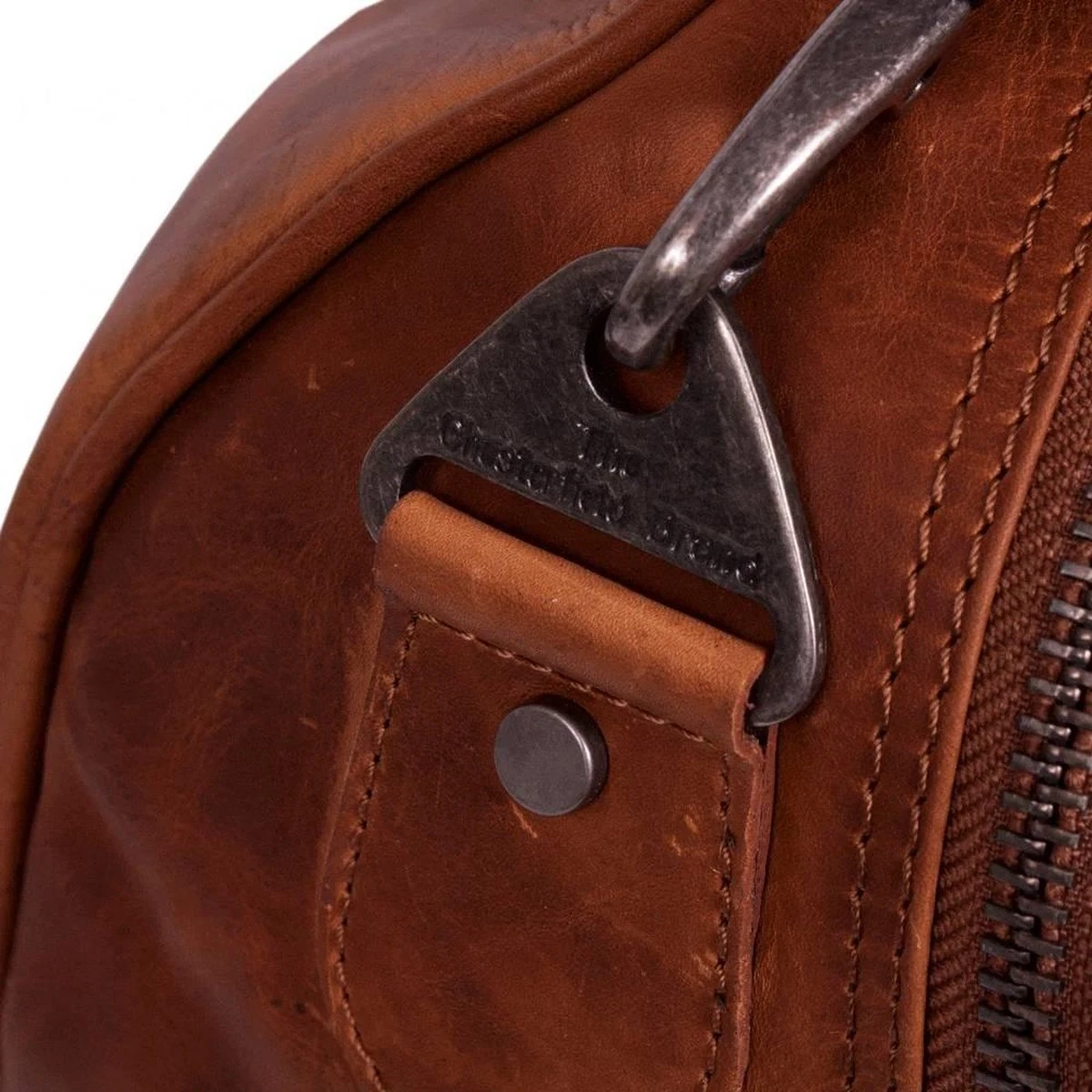 Chesterfield Leren Reistas / Weekendtas William - 40 Liter - Cognac 9 Chesterfield Leren Reistas / Weekendtas William - 40 Liter - Cognac - Afbeelding 7