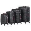 Monzana Kofferset - 4 Stuks S M L XL Met Wielen Cijferslot - Zwart 2 Monzana Kofferset - 4 Stuks S M L XL Met Wielen Cijferslot - Zwart -Bagage24 Winkel 1200x1200 80