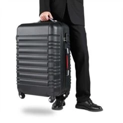 Monzana Kofferset - 4 Stuks S M L XL Met Wielen Cijferslot - Zwart -Bagage24 Winkel 1200x1200 85