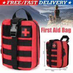 Alta-X Outdoor - Ehbo Tas Rood - Medicijntas - First Aid Bag - Jacht Survival Militaire Edc Pack Molle - Tactical Heuptas Outdoor Sos Pouch Leger Medische Kit Taille Riem Rugzak -Bagage24 Winkel 1200x1200 856