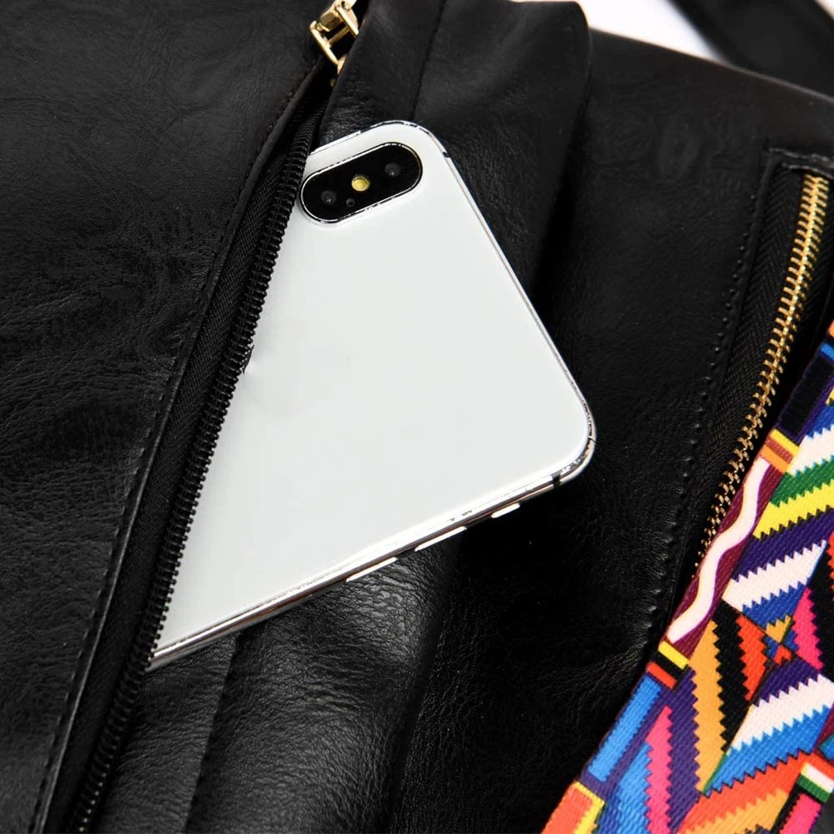 Damesmode Rugzak Portemonnees Multifunctioneel Design Handtassen En Schoudertas PU Lederen Reistas 6 Damesmode Rugzak Portemonnees Multifunctioneel Design Handtassen En Schoudertas PU Lederen Reistas - Afbeelding 4