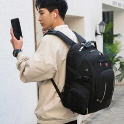 ASA-STAR Rugzak Met 2 USB Charging Anti-theft Laptopvak -Anti-Diefstal- Met Slot (zwart) - Inclusief 2 USB Oplaadstation- Backpack - School - Luxe Laptop Rugtas - Travel- Reistassen - Rugzak Slim Fit School/college Tas Jongens/meisjes -heren- Dames 18 ASA-STAR Rugzak Met 2 USB Charging Anti-theft Laptopvak -Anti-Diefstal- Met Slot (zwart) - Inclusief 2 USB Oplaadstation- Backpack - School - Luxe Laptop Rugtas - Travel- Reistassen - Rugzak Slim Fit School/college Tas Jongens/meisjes -heren- Dames -Bagage24 Winkel 1200x1200 891