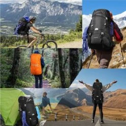 Merkloos Hiking Backpack 50L, Men Women Waterproof Trekking Backpack Travel Backpack Outdoor Hiking Backpack With Rain Cover, Backpacker Backpack For Hiking, Mountaineering, Camping, Travel Sports -Bagage24 Winkel 1200x1200 936