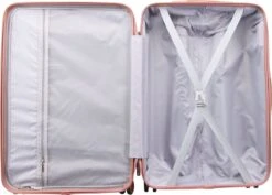 Royal Swiss - Kofferset - Cijferslot- Lichtgewicht Koffer - 4 Wielen- Rosé Gold -Bagage24 Winkel 1200x860