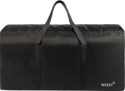 WEERY Reistas, 96L Grote Waterdichte Reistassen, Lichtgewicht Opvouwbare Plunjezakken Voor Weekenders Heren Dames, Zwart