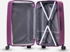©TROLLEYZ - Ibiza No.3 - Reiskoffer 69cm Met TSA Slot - Dubbele Wielen - 360° Spinners - 100% ABS - Reiskoffer In Dazzling Purple -Bagage24 Winkel 1200x885 1