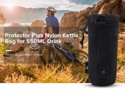 Merkloos Zwart Protector Plus Unisex Duurzame Nylon Kettle Bag Voor 550ML Drink Wandelen, Survival, Air-soft, Paintball | Beschermhoes Waterfles/drinkfles | X000KQ1011 -Bagage24 Winkel 1200x935 1