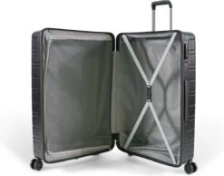 ©TROLLEYZ - Amsterdam No.9 - Reiskoffer 78cm Met TSA Slot - Dubbele Wielen - 360° Spinners - 100% ABS - Reiskoffer In Night Black -Bagage24 Winkel 1200x941 3