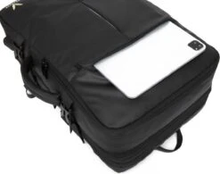 HEANVER Travel Elite - Reistas Handbagage - Weekendtas - 17inch Laptop Rugzak - Backpack Waterafstotend - 30L / 60 Liter Tas - Zwart / Antraciet -Bagage24 Winkel 1200x948