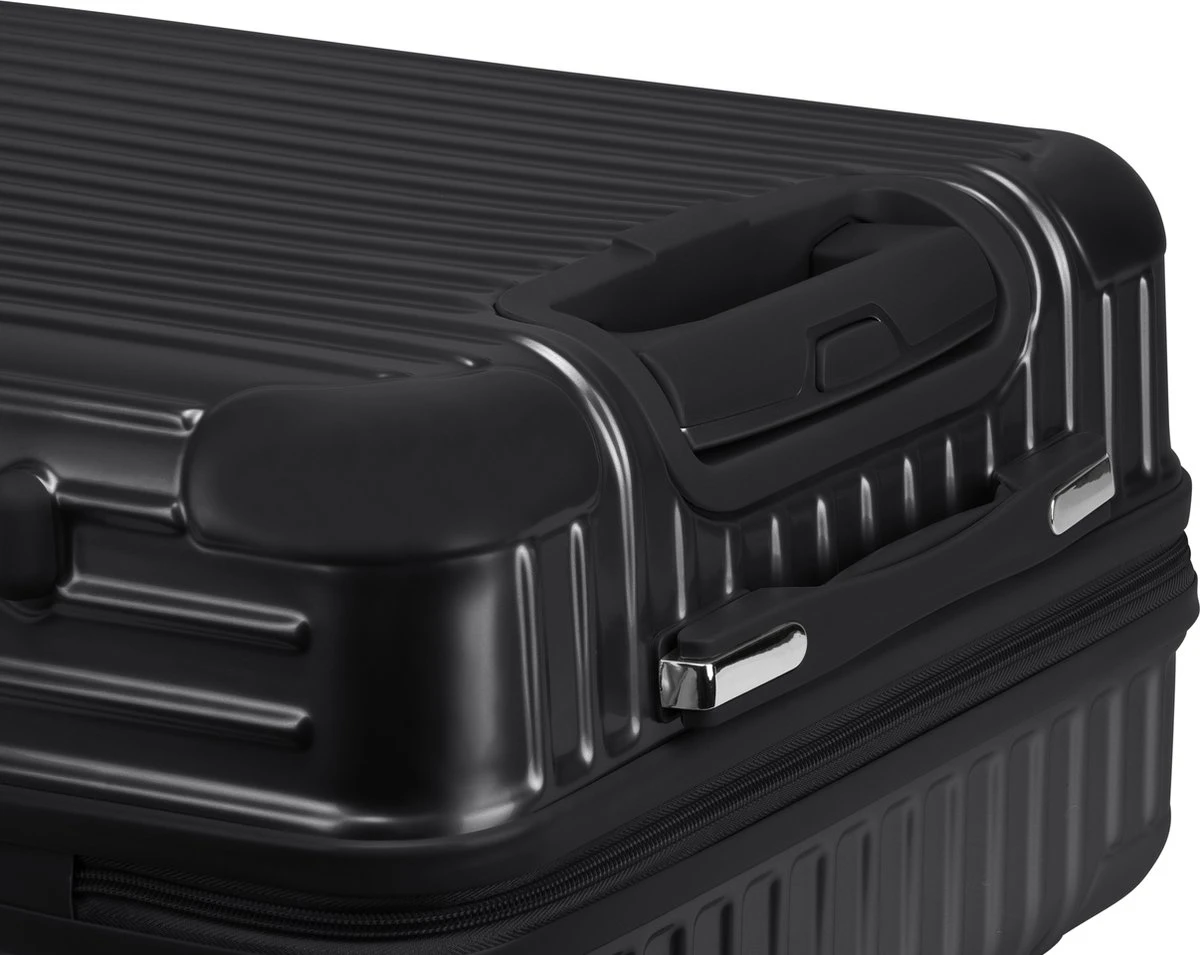 Royal Swiss - Reis Koffer - 76cm - Cijferslot- Lichtgewicht Koffer - 4 Wielen- Zwart 10 Royal Swiss - Reis Koffer - 76cm - Cijferslot- Lichtgewicht Koffer - 4 Wielen- Zwart - Afbeelding 8