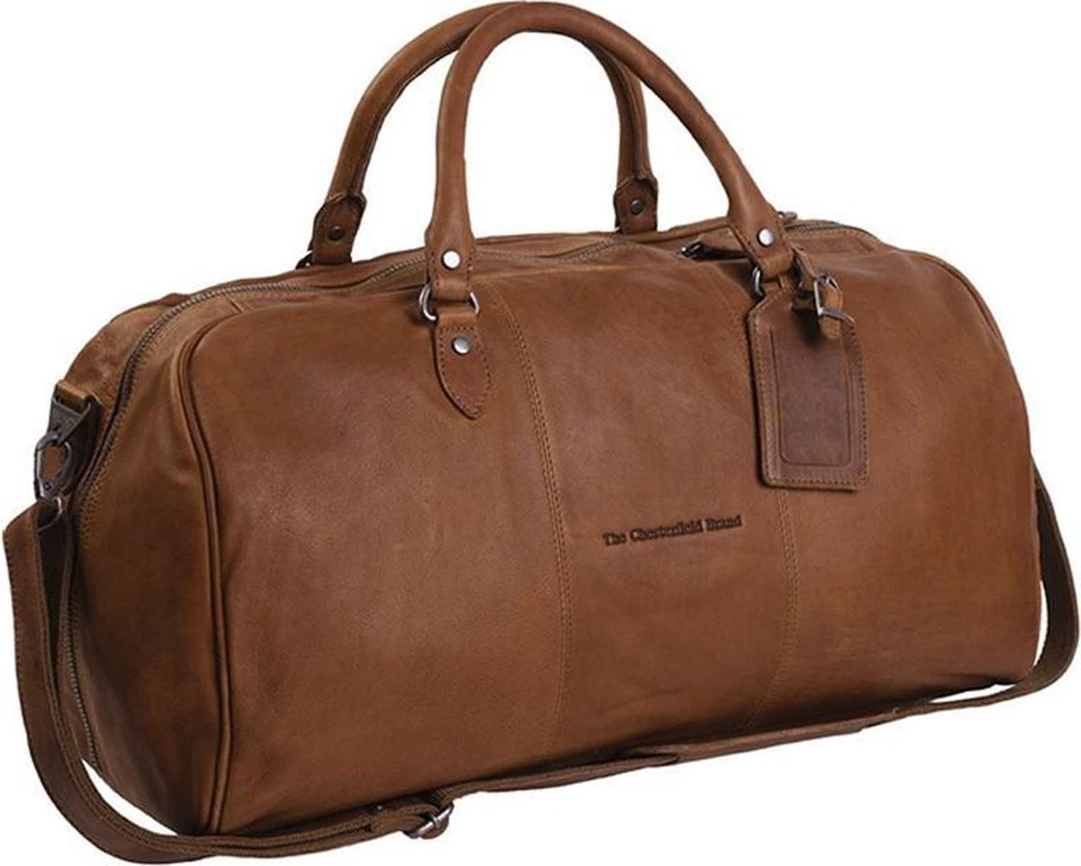 Chesterfield Leren Reistas / Weekendtas William - 40 Liter - Cognac 3 Chesterfield Leren Reistas / Weekendtas William - 40 Liter - Cognac