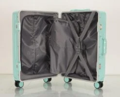 TOP AA Reis Kofferset - Trolleyset 3-delig Met TSA Slot Aluminum Frame, Kleine Cabine En Groot, ABS Luggage, (20+24+28 Inches 3 Pc Set), Roze/pink -Bagage24 Winkel 1200x967