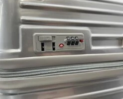 AATravel M Reiskoffer - Trolley ABS - Met Dubbele Wielen - 63 Cm - 66 Liter - Zilver -Bagage24 Winkel 1200x968