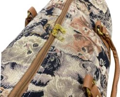 Leonardo Weekendtas Cats 50Liter Limited Edition - Reistas - 50x30x30 - Duffelbag Poes Kittens -Bagage24 Winkel 1200x973