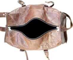 Duffeltas Weekendtas 50 X 24 X 24 Cm - Echte Leder - Cognac Bruin Leder – Reistas - Sporttas 17 Duffeltas Weekendtas 50 X 24 X 24 Cm - Echte Leder - Cognac Bruin Leder – Reistas - Sporttas -Bagage24 Winkel 1200x987