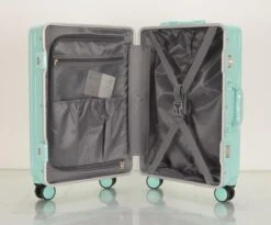 TOP AA Reis Kofferset - Trolleyset 3-delig Met TSA Slot Aluminum Frame, Kleine Cabine En Groot, ABS Luggage, (20+24+28 Inches 3 Pc Set), Roze/pink -Bagage24 Winkel 1200x994