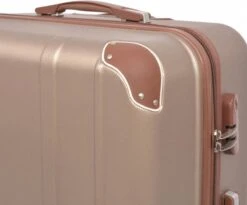 VidaXL Harde Rolkoffer Set Champagnekleurig 4-dlg -Bagage24 Winkel 1200x995