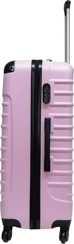 Castillo Quadrant 2 Delige ABS Kofferset (XL+S) - Soft Pink -Bagage24 Winkel 364x1200