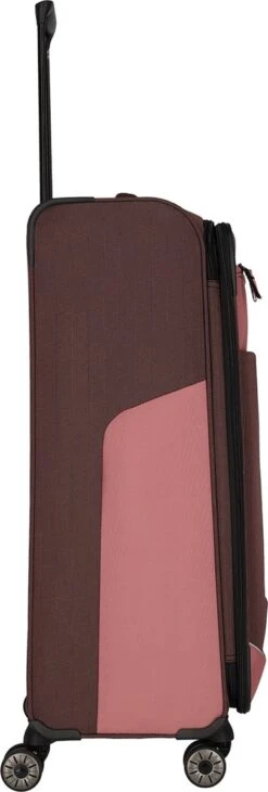 Travelite Zachte Koffer / Trolley / Reiskoffer - Viia - 77 Cm (XL) - Roze -Bagage24 Winkel 406x1200