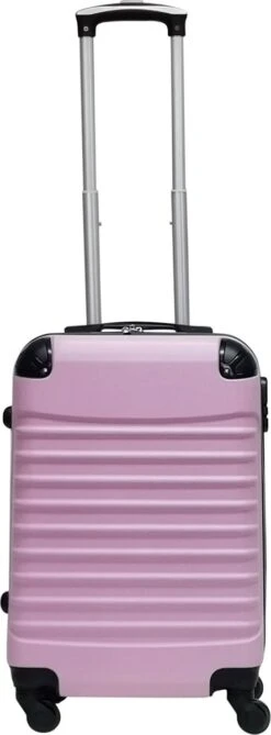 Castillo Quadrant 2 Delige ABS Kofferset (XL+S) - Soft Pink -Bagage24 Winkel 443x1200