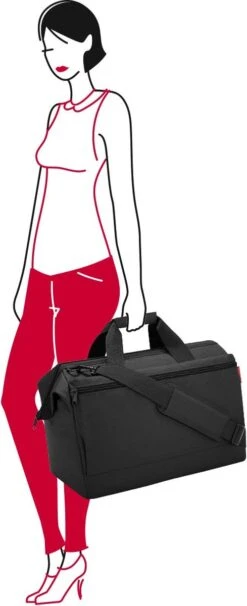 Reisenthel Allrounder L Pocket Reistas - 32L - Zwart -Bagage24 Winkel 489x1200