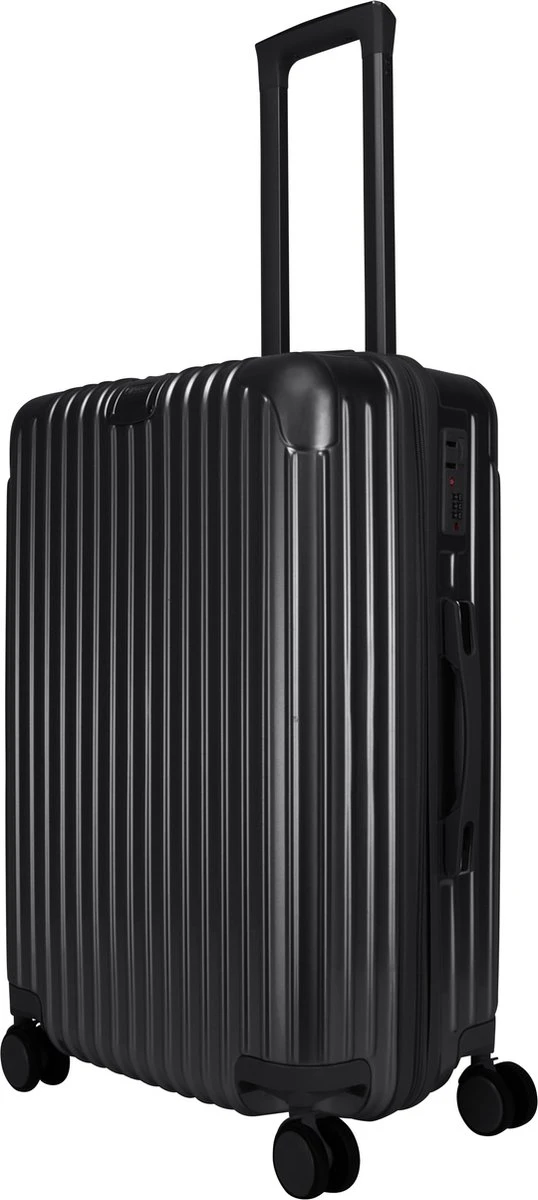 Royal Swiss - Kofferset - Cijferslot- Lichtgewicht Koffer - 4 Wielen- Zwart 15 Royal Swiss - Kofferset - Cijferslot- Lichtgewicht Koffer - 4 Wielen- Zwart - Afbeelding 13