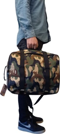 Handbagage Rugzak 31 Liter Backpack - Alle Vliegtuigmaatschappijen! - 45x35x20cm - Rugzak - Lichtgewicht - Camo -Bagage24 Winkel 541x1200