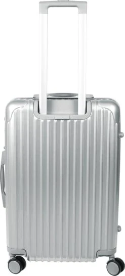Royal Swiss - Reis Koffer - 76cm - Cijferslot- Lichtgewicht Koffer - 4 Wielen - Silver -Bagage24 Winkel 543x1200