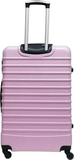Castillo Quadrant 2 Delige ABS Kofferset (XL+S) - Soft Pink -Bagage24 Winkel 561x1200