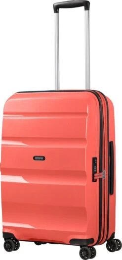 American Tourister Reiskoffer - Bon Air Dlx Spinner 66/24 Tsa Uitbreidbaar (Medium) Flash Coral -Bagage24 Winkel 565x1200 2