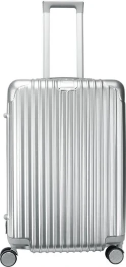 Royal Swiss - Kofferset - Cijferslot- Lichtgewicht Koffer - 4 Wielen- Zilver -Bagage24 Winkel 566x1200 7
