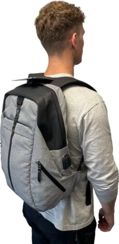 Backpack USB Laptoprugzak - 15,6 Inch - Waterdichte Ritsen - Rugtas - Anti Diefstal - Design 2023 -Bagage24 Winkel 589x1200 3