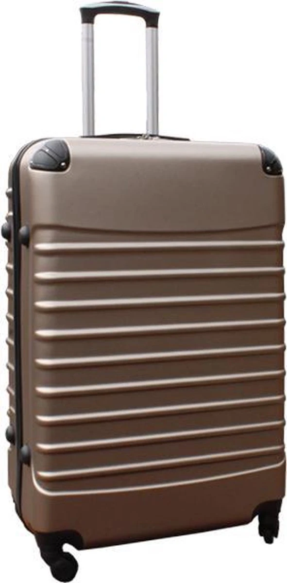 Travelerz Reiskoffer Met Wielen 95 Liter - Lichtgewicht - Cijferslot - Champagne 3 Travelerz Reiskoffer Met Wielen 95 Liter - Lichtgewicht - Cijferslot - Champagne