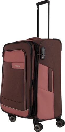 Travelite Zachte Koffer / Trolley / Reiskoffer - Viia - 67 Cm (medium) - Roze -Bagage24 Winkel 592x1200 4