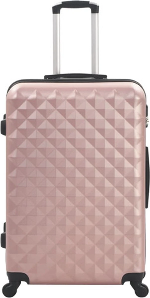 VidaXL 3-delige Harde Kofferset ABS Roségoud 8 VidaXL 3-delige Harde Kofferset ABS Roségoud - Afbeelding 6