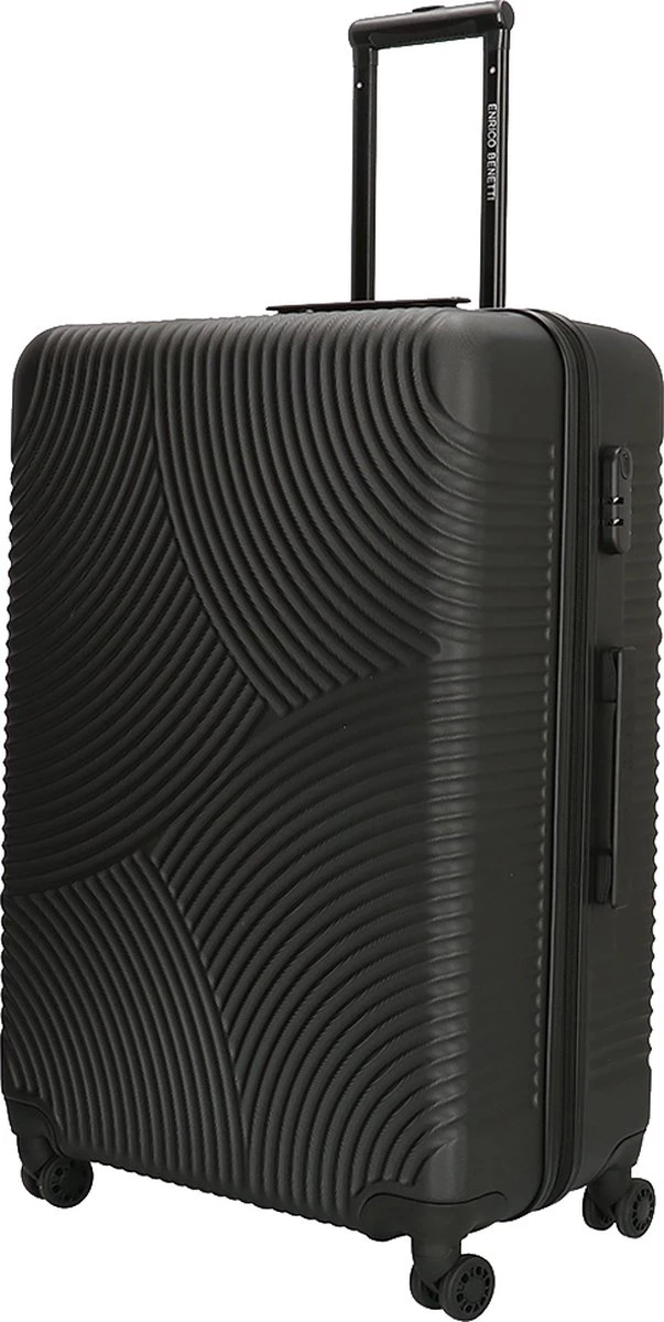 Enrico Benetti Koffer / Trolley / Reiskoffer - 75 X 46 X 25 Cm - 93 Liter - ABS - Maat L - Louisville - Zwart 5 Enrico Benetti Koffer / Trolley / Reiskoffer - 75 X 46 X 25 Cm - 93 Liter - ABS - Maat L - Louisville - Zwart - Afbeelding 3