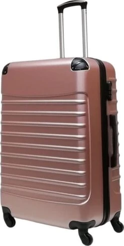 Castillo Quadrant 2 Delige ABS Kofferset (XL + S) - Rosé Gold -Bagage24 Winkel 604x1200