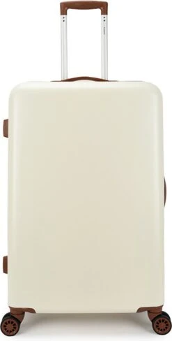 Decent Retro Koffer Groot 76 Cm White