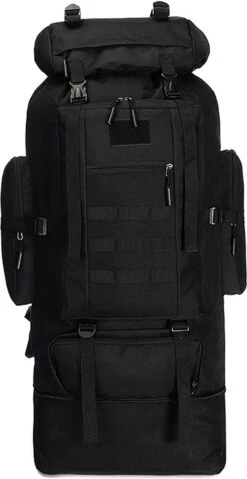 IBright XXL Tactical Backpack 100 Liter - Tactische Rugzak -Militaire Rugzak - Waterdicht - Zwart 12 IBright XXL Tactical Backpack 100 Liter - Tactische Rugzak -Militaire Rugzak - Waterdicht - Zwart -Bagage24 Winkel 619x1200 4