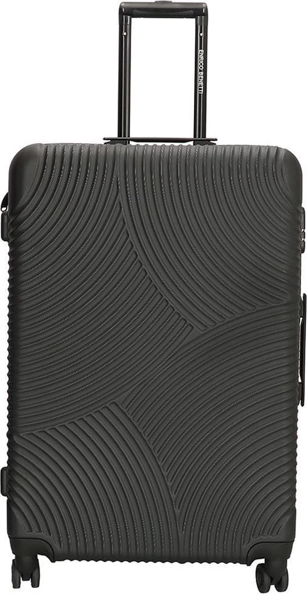 Enrico Benetti Koffer / Trolley / Reiskoffer - 75 X 46 X 25 Cm - 93 Liter - ABS - Maat L - Louisville - Zwart 3 Enrico Benetti Koffer / Trolley / Reiskoffer - 75 X 46 X 25 Cm - 93 Liter - ABS - Maat L - Louisville - Zwart