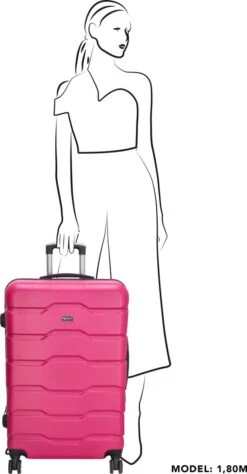 Beagles Originals Comfy Travel Grote Koffer - 74 Cm - Fuchsia 17 Beagles Originals Comfy Travel Grote Koffer - 74 Cm - Fuchsia -Bagage24 Winkel 625x1200 5