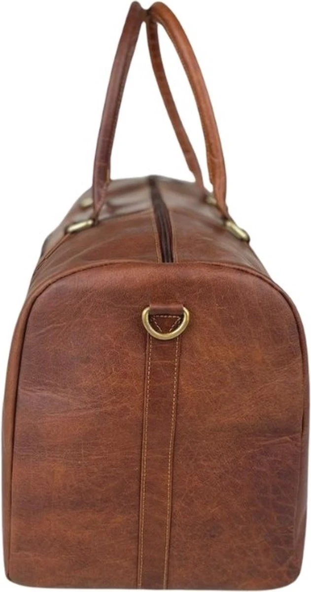 Fana Bags Leren Weekendtas Cognac - Leren Reistas - Grote Reistas Leder - Cadeau Mannen - Reistas/Weekendtas/Sporttas Echt Leer - Duffel Bag 10 Fana Bags Leren Weekendtas Cognac - Leren Reistas - Grote Reistas Leder - Cadeau Mannen - Reistas/Weekendtas/Sporttas Echt Leer - Duffel Bag - Afbeelding 8
